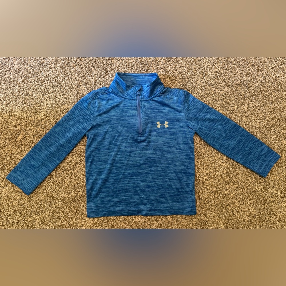 Under Armour Kids Blue Quarter-Zip Sweatshirt